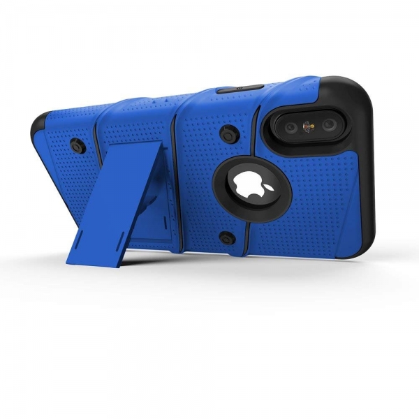 Zizo iPhone XS Max Bolt Serisi Klf (MIL-STD-810G)-Blue