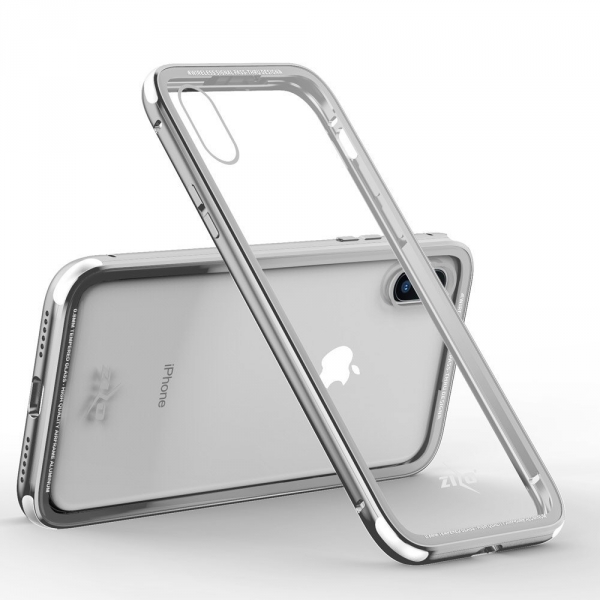 Zizo iPhone X ATOM Seri Klf (MIL-STD-810G)-Silver
