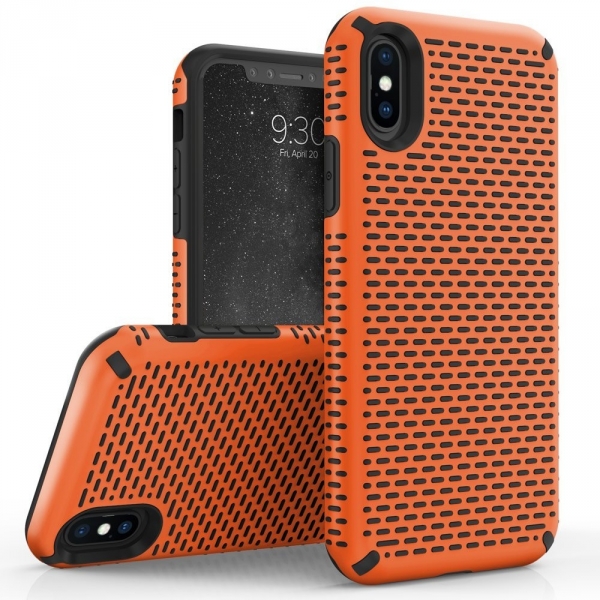 Zizo iPhone XS Echo Klf (MIL-STD-810G)-Orange Black