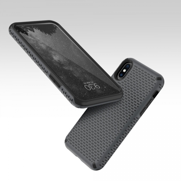 Zizo iPhone XS Echo Klf (MIL-STD-810G)-Gun Metal Gray