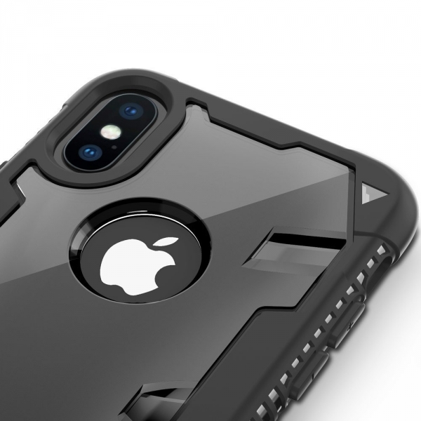 Zizo iPhone XS Proton 2.0 Klf (MIL-STD-810G)-Black-Clear