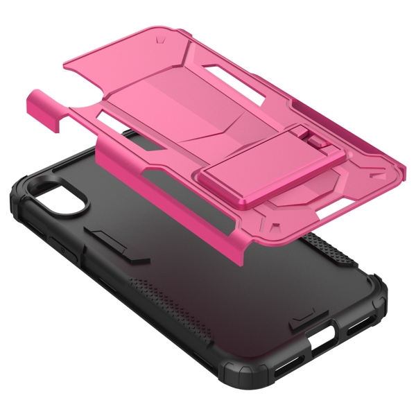 Zizo iPhone XS Max Hybrid Transformer Serisi Klf-Pink