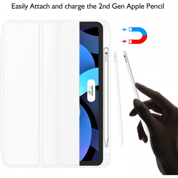 ZryXal Kalem Blmeli iPad Air M2 Klf (11 in)-White