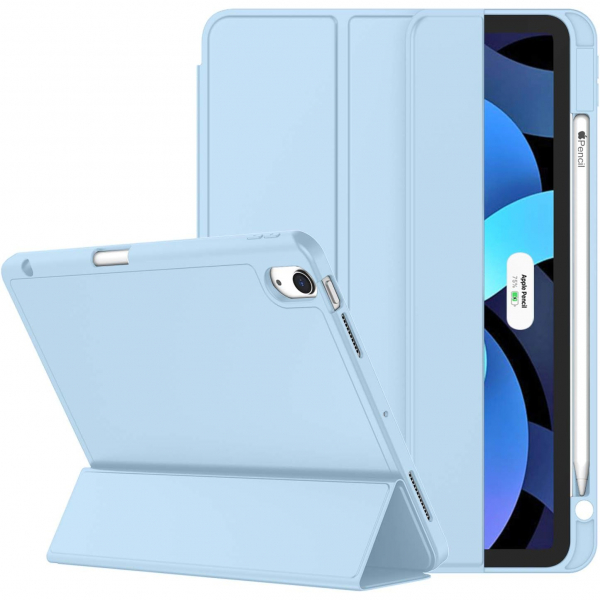 ZryXal Kalem Blmeli iPad Air M2 Klf (11 in)-Sky Blue