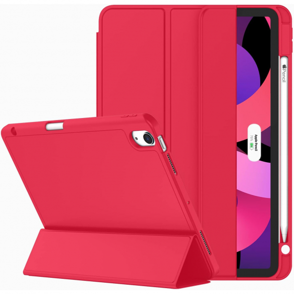 ZryXal Kalem Blmeli iPad Air M2 Klf (11 in)-Red