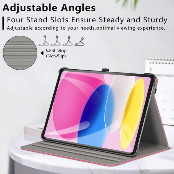 Ztotop Apple iPad A16 Deri Klf (11 in)-Pink