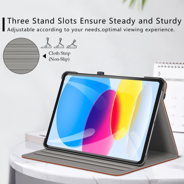 Ztotop Apple iPad A16 Deri Klf (11 in)-Brown
