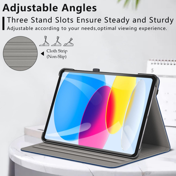 Ztotop Apple iPad A16 Deri Klf (11 in)-Blue