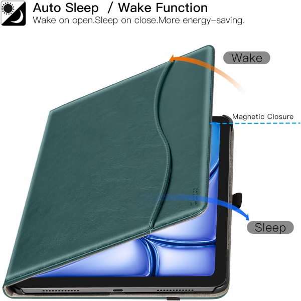 Ztotop Deri iPad Air Klf (13 in)-Green