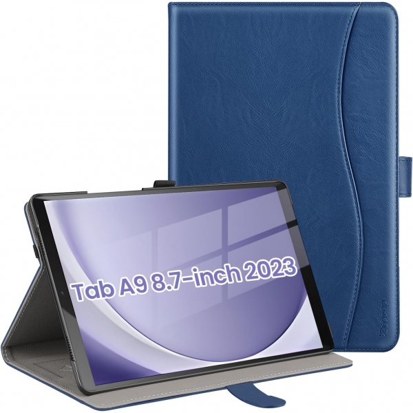 Ztotop Galaxy Tab A9 Deri Klf-Blue