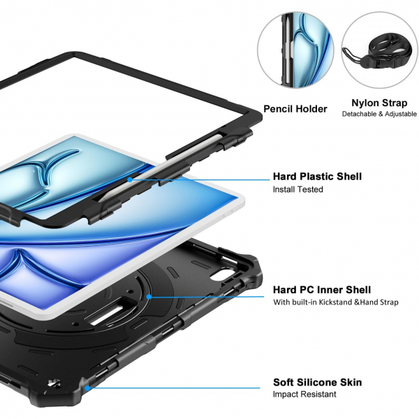 Ztotop Rotating iPad Air M2 Klf (13 in)