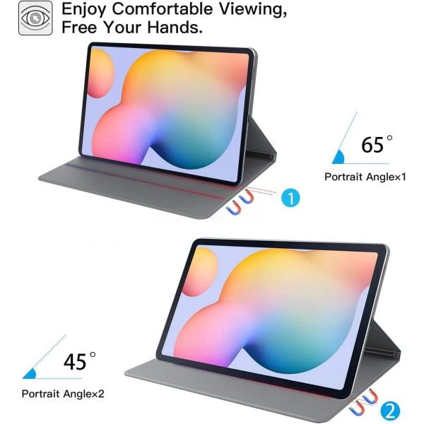 Ztotop Slim Galaxy Tab S6 Lite Klf (10.4 in)-Gray