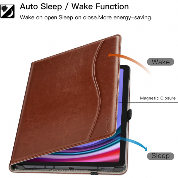 Ztotop Samsung Galaxy Tab S9 Klf -Brown