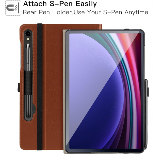 Ztotop Samsung Galaxy Tab S9 Klf -Brown