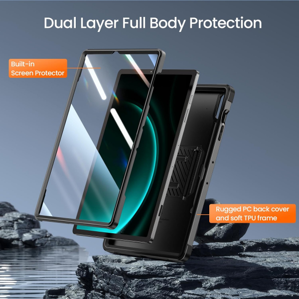 Ztotop Tam Korumal Galaxy Tab S9 FE Plus/S9 Plus Klf