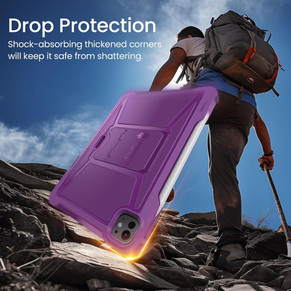 Ztotop Tam Korumal iPad Pro M4 Klf (13 in)-Purple