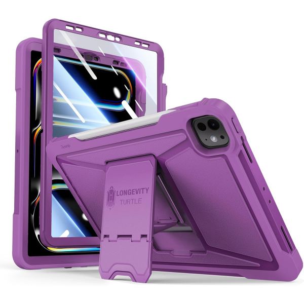 Ztotop Tam Korumal iPad Pro M4 Klf (13 in)-Purple