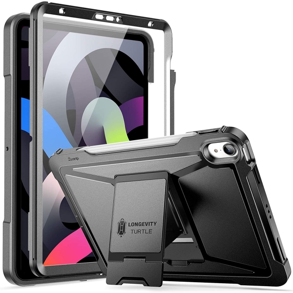 Ztotop iPad Air 6.Nesil Korumal Klf (11 in)-Black