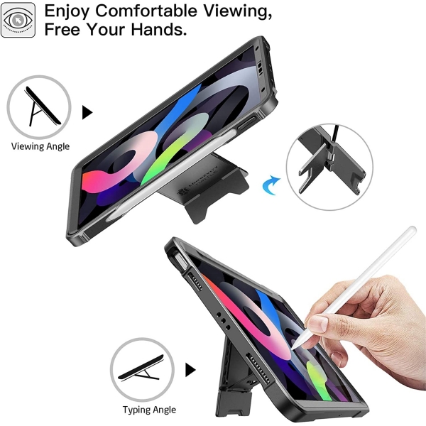 Ztotop iPad Air 6.Nesil Korumal Klf (11 in)-Black