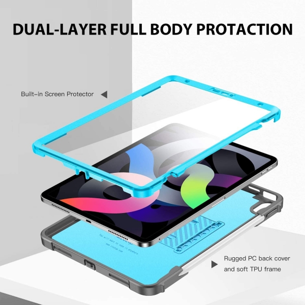 Ztotop iPad Air 6.Nesil Korumal Klf (11 in)-Blue