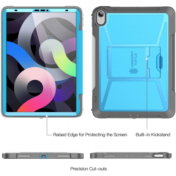 Ztotop iPad Air 6.Nesil Korumal Klf (11 in)-Blue