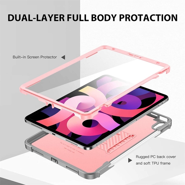 Ztotop iPad Air 6.Nesil Korumal Klf (11 in)-Pink