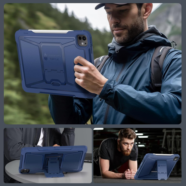 Ztotop Tam Korumal iPad Pro M4 Klf (13 in)-Navy Blue
