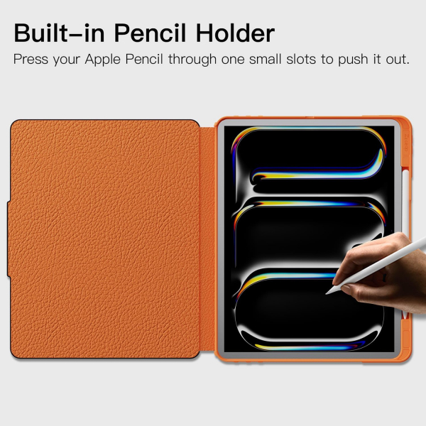 Ztotop iPad Pro M4 Manyetik Klf (13 in)-Orange