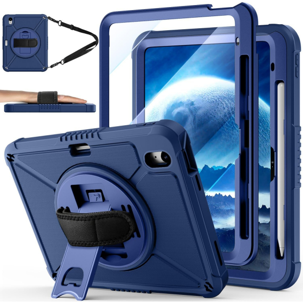 Ztotop Apple iPad A16 Rotating Klf (11 in)-Blue