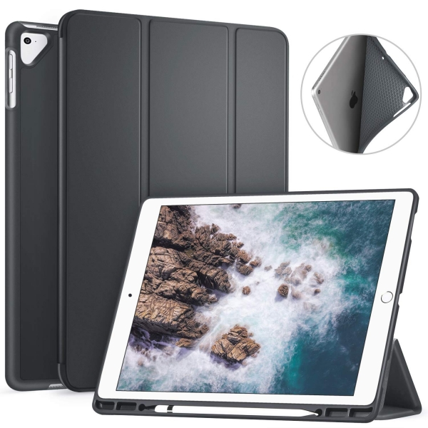 Ztotop iPad Pro Kalem Blmeli Klf (12.9 in)-Gray