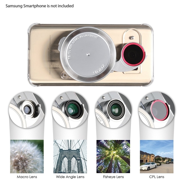 Ztylus Samsung Galaxy S7 Edge 4' 1 Arada Lensli Telefon Klf-Clear