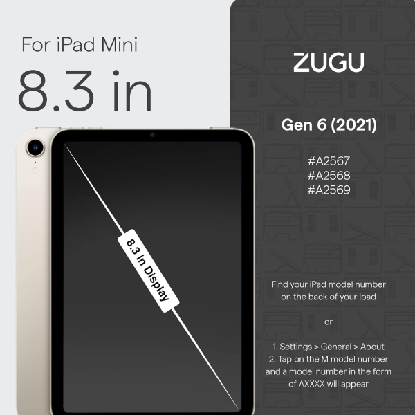 Zugu Apple iPad Mini 6 Cam Ekran Koruyucu 