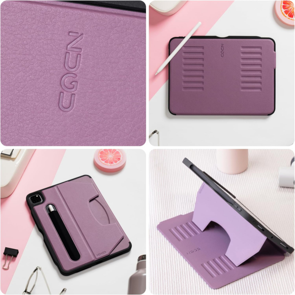 Zugu Case iPad Pro The Alpha Case (12.9 inch)(2021)(5. Nesil)-Berry Purple