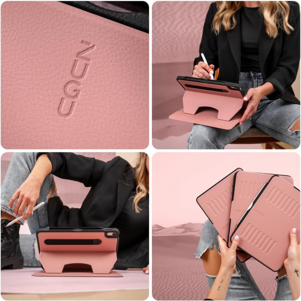 Zugu Case iPad Pro The Alpha Case (12.9 inch)(2021)(5. Nesil)-Desert Rose 