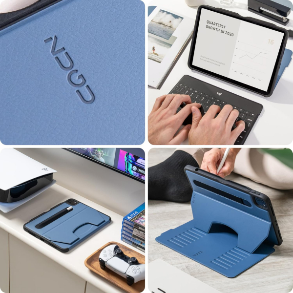 Zugu Case iPad Pro The Alpha Case (12.9 inch)(2021)(5. Nesil)-Slate Blue
