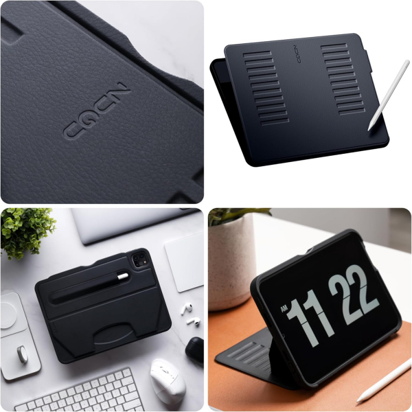 Zugu Case iPad Pro The Alpha Case (12.9 inch)(2021)(5. Nesil)-Stealth Black