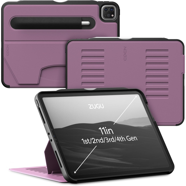 Zugu Case iPad Pro The Alpha Klf (11 in)(2020)(2. Nesil)-Berry Purple