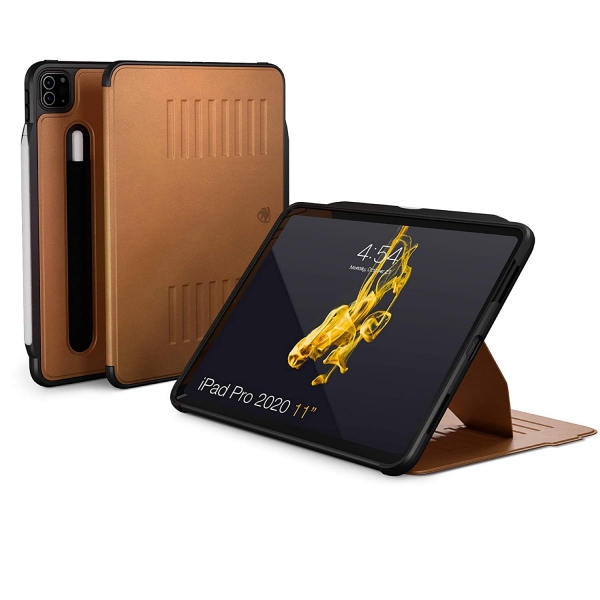 Zugu Case iPad Pro The Alpha Klf (12.9 inch)(2020)(4. Nesil)-Brown