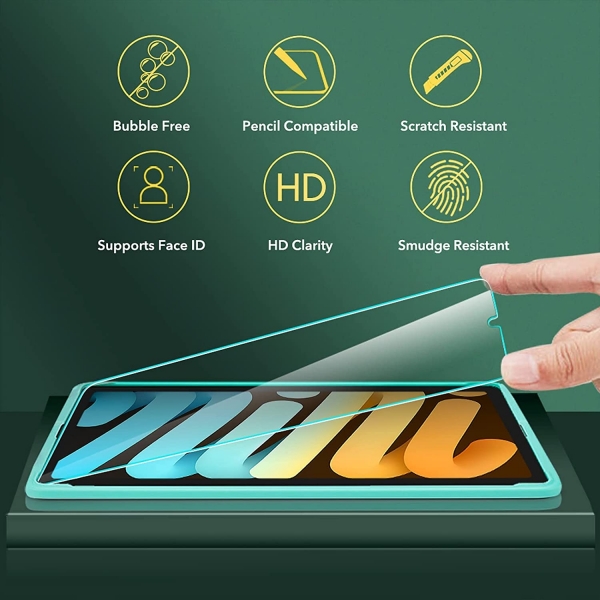 ESR iPad Mini 6 Temperli Cam Ekran Koruyucu (2 Adet)