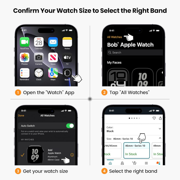 amBand Apple Watch 10 46mm Kay