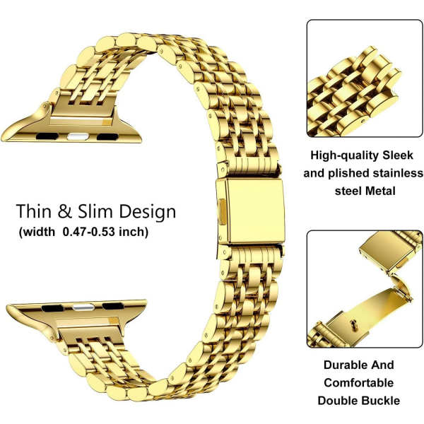 MioHHR Apple Watch 10 42mm elik Kay -Gold