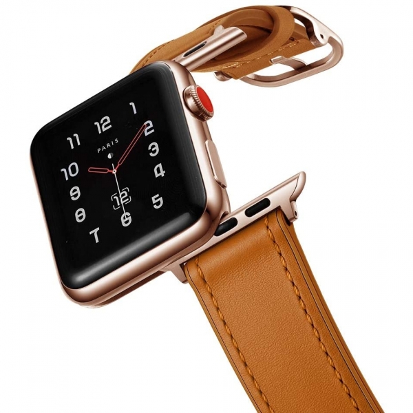 amBand Apple Watch Deri Kay (38/40mm)-Light Brown