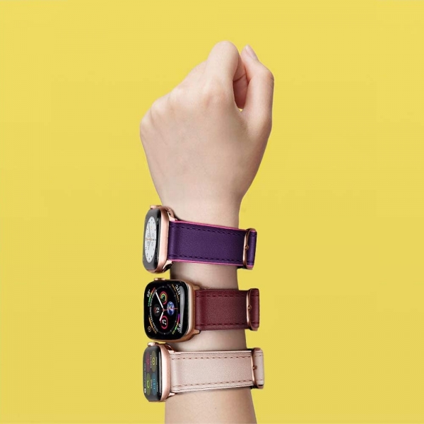 amBand Apple Watch Deri Kay (38/40mm)-Pink Sand