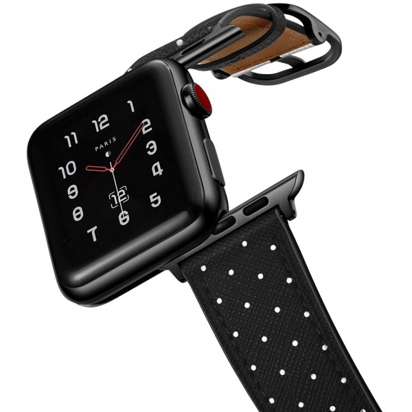 amBand Apple Watch Deri Kayış (38/40mm)-Mini Polka Dots