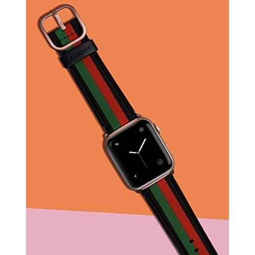 amBand Apple Watch Deri Kayış (38/40mm)-Colorful Stripe