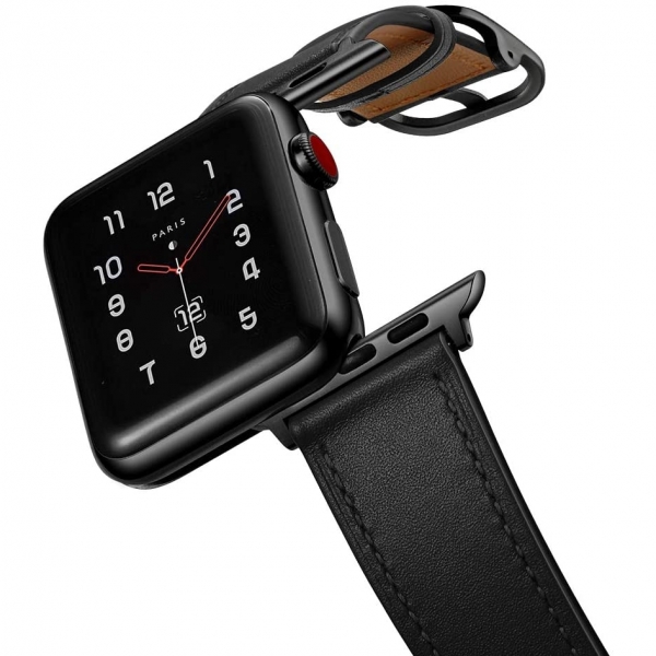 amBand Apple Watch Deri Kay (42/44mm)-Black