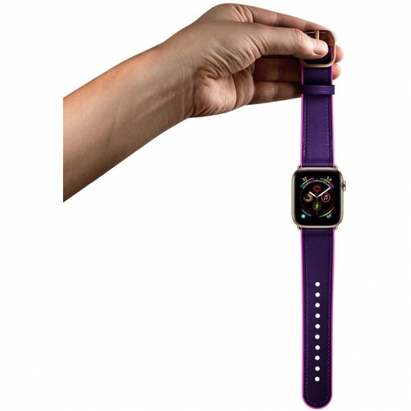amBand Apple Watch Deri Kay (42/44mm)-Purple