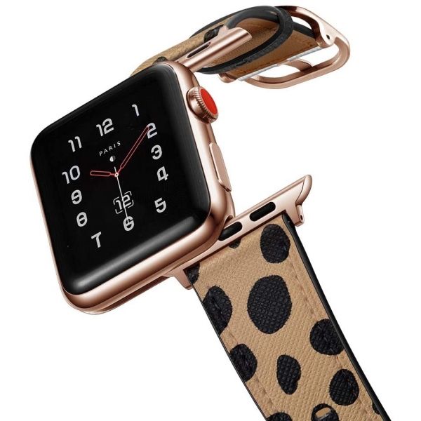 amBand Apple Watch Deri Kay (42/44mm)-Cheetah Dots