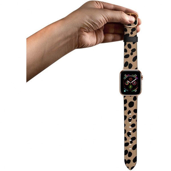 amBand Apple Watch Deri Kay (42/44mm)-Cheetah Dots