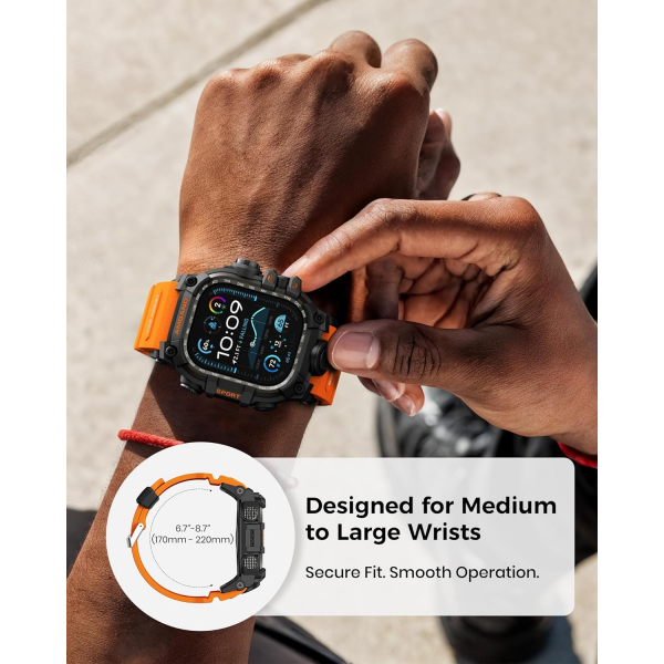 amBand Apple Watch Ultra 49mm Darbeye Dayankl Kay-Orange